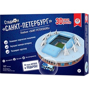 IQ 3D Puzzle (16551) - "Stadium Zenit Arena, Saint Petersburg" - 197 brikker puslespil