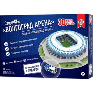 IQ 3D Puzzle (16550) - "Stadium Volgograd Arena" - 78 brikker puslespil