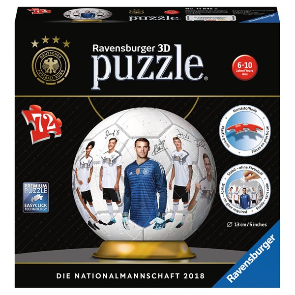 Ravensburger (11845) - "FIFA World Cup 2018 - Germany Team" - 72 brikker puslespil