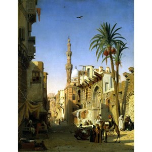 Step Puzzle (83207) - Prosper Marilhat: "Place de l’Esbekieh au Caire" - 1500 brikker puslespil