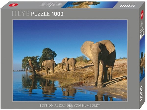 Heye (29595) - Alexander von Humboldt: "Thirsty Elephants" - 1000 brikker puslespil