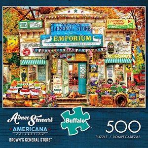 Buffalo Games (3718) - Aimee Stewart: "Brown's General Store" - 500 brikker puslespil