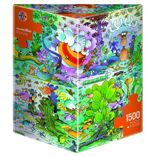 Heye (29187) - Guillermo Mordillo: "Wildlife" - 1500 brikker puslespil