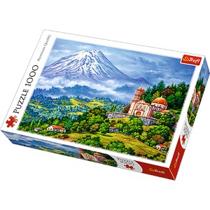 Trefl (10431) - "Landscape with The Volcano" - 1000 brikker puslespil