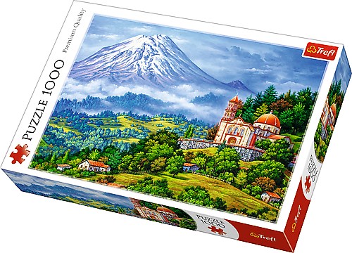Trefl (10431) - "Landscape with The Volcano" - 1000 brikker puslespil