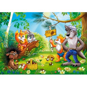 Castorland (B-26336) - "Who owns сonifer cones in the forest?" - 260 brikker puslespil