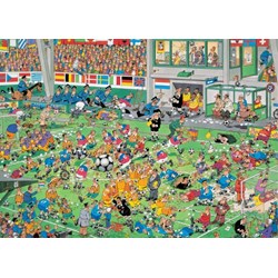 Jumbo (19004) - Jan van Haasteren: "Fodbold" - 500 750 1000 brikker puslespil