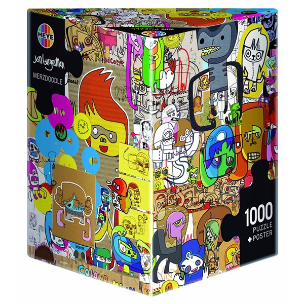 Heye (29490) - Jon Burgerman: "Merzdoodle" - 1000 brikker puslespil