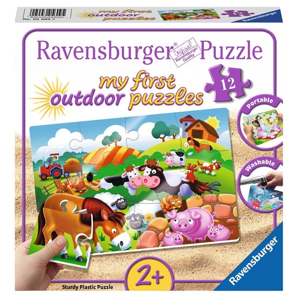 Ravensburger (56095) - "Bondegårdsdyr" - 12 brikker puslespil