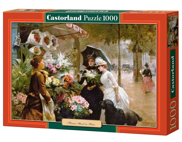 Castorland (C-102921) - "Flower Stand In Paris" - 1000 brikker puslespil