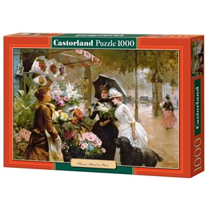 Castorland (C-102921) - "Flower Stand In Paris" - 1000 brikker puslespil
