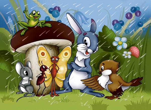 Castorland (B-PU06291) - "The little mushroom house, Gribok-Teremok" - 60 brikker puslespil