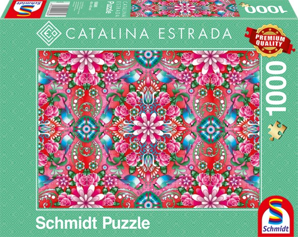 Schmidt Spiele (59586) - Catalina Estrada: "Red Rosebush" - 1000 brikker puslespil