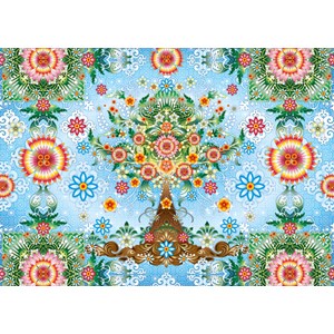 Schmidt Spiele (59589) - Catalina Estrada: "Colorful Tree" - 1000 brikker puslespil