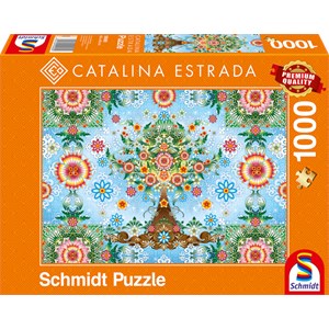 Schmidt Spiele (59589) - Catalina Estrada: "Colorful Tree" - 1000 brikker puslespil