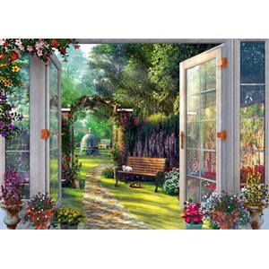 Schmidt Spiele (59592) - Dominic Davison: "View of the Enchanted Garden" - 1000 brikker puslespil