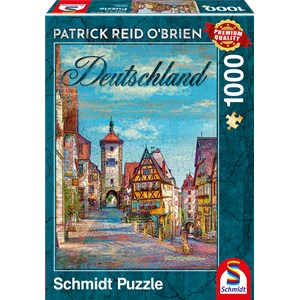 Schmidt Spiele (59582) - Patrick Reid O’Brien: "Germany" - 1000 brikker puslespil