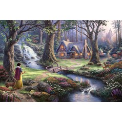 Schmidt Spiele (59485) - Thomas Kinkade: "Snow White" - 1000 brikker puslespil