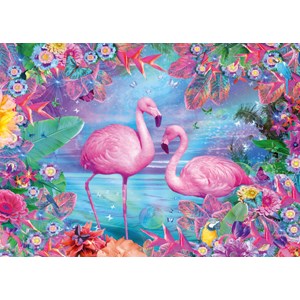 Schmidt Spiele (58342) - "Flamingos" - 500 brikker puslespil