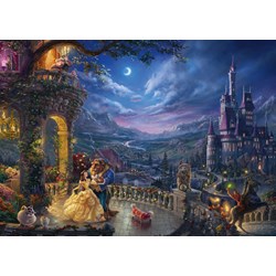 Schmidt Spiele (59484) - Thomas Kinkade: "Beauty and the Beast" - 1000 brikker puslespil