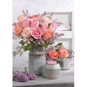 Schmidt Spiele (58314) - "Rustic Roses" - 1000 brikker puslespil