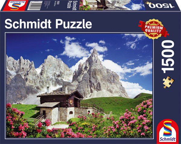 Schmidt Spiele (58323) - "Segantini Hut Dolomites" - 1500 brikker puslespil