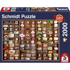 Schmidt Spiele (58326) - "Miniature Treasures" - 2000 brikker puslespil