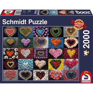 Schmidt Spiele (58327) - "Hearts for Madalene" - 2000 brikker puslespil