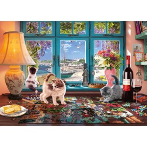 Schmidt Spiele (58344) - "At the Table" - 1000 brikker puslespil