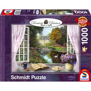 Schmidt Spiele (59590) - Dominic Davison: "View of the Castle Gardens" - 1000 brikker puslespil