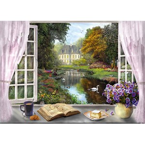 Schmidt Spiele (59590) - Dominic Davison: "View of the Castle Gardens" - 1000 brikker puslespil