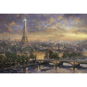 Schmidt Spiele (58470) - Thomas Kinkade: "Paris City of Love" - 1000 brikker puslespil