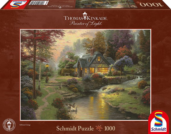 Schmidt Spiele (58464) - Thomas Kinkade: "Peaceful Evening" - 1000 brikker puslespil