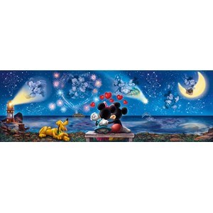 Clementoni (39449) - "Mickey & Minnie" - 1000 brikker puslespil