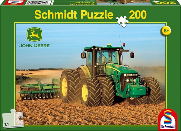 Schmidt Spiele (55526) - "Twin Tyre Tractor" - 200 brikker puslespil