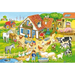 Schmidt Spiele (56917) - "Farmyard" - 60 brikker puslespil