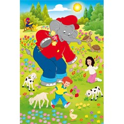 Schmidt Spiele (56208) - "Benjamin the Elephant, Summer time" - 48 brikker puslespil