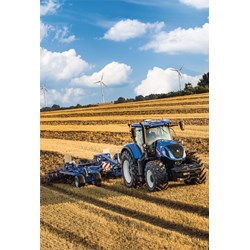 Schmidt Spiele (56214) - "New Holland T7 315 / T5 120 / FR 550" - 48 brikker puslespil
