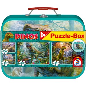 Schmidt Spiele (56495) - "Dinosaurs" - 60 100 brikker puslespil