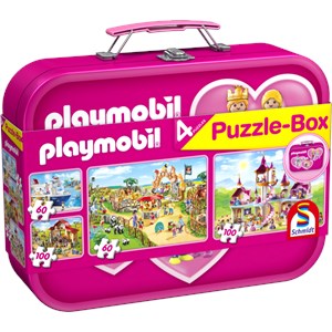 Schmidt Spiele (56498) - "Playmobil" - 60 100 brikker puslespil