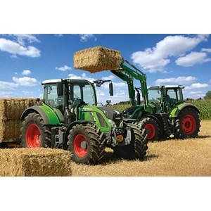 Schmidt Spiele (56256) - "2 Fendt Vario traktor" - 100 brikker puslespil