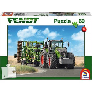 Schmidt Spiele (56255) - "Fendt Vario Traktor" - 60 brikker puslespil