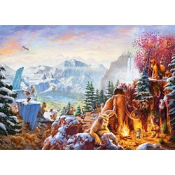 Schmidt Spiele (59481) - Thomas Kinkade: "Ice Age" - 1000 brikker puslespil