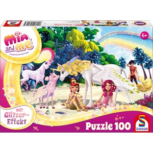 Schmidt Spiele (56246) - "Mia & Me på stranden" - 100 brikker puslespil