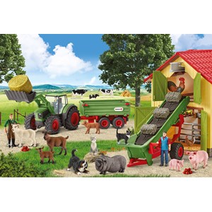 Schmidt Spiele (56241) - "Bondegård" - 60 brikker puslespil