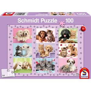 Schmidt Spiele (56268) - "Mine venner udyret" - 100 brikker puslespil