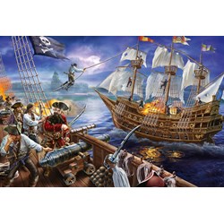 Schmidt Spiele (56252) - "Adventure with the Pirates" - 150 brikker puslespil