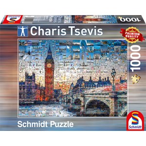 Schmidt Spiele (59579) - Charis Tsevis: "London" - 1000 brikker puslespil