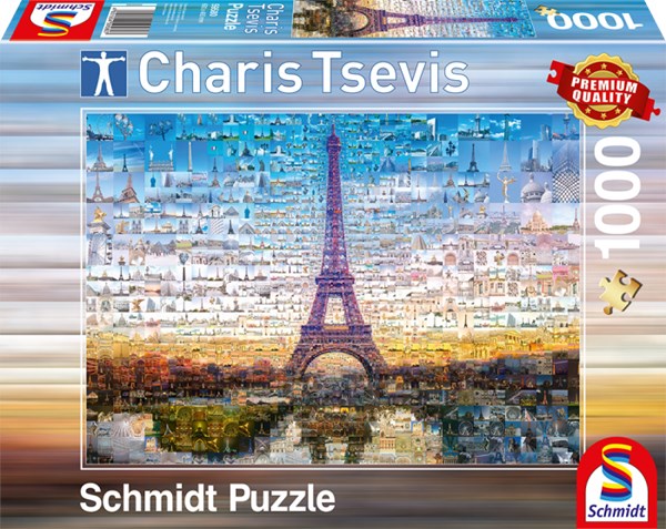 Schmidt Spiele (59580) - Charis Tsevis: "Paris" - 1000 brikker puslespil