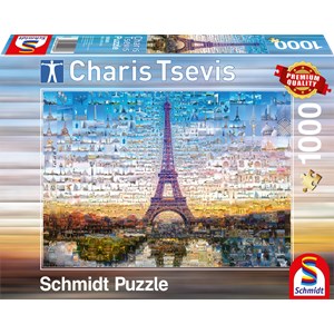Schmidt Spiele (59580) - Charis Tsevis: "Paris" - 1000 brikker puslespil